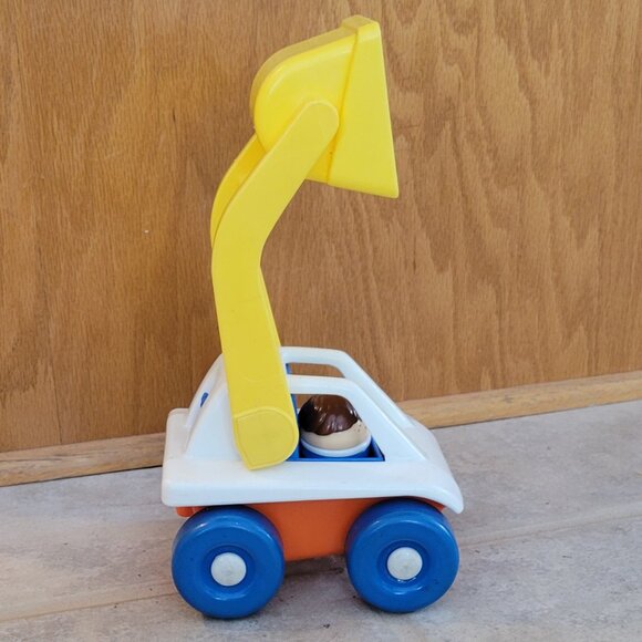 Vintage Little Tikes Front Skid Loader with Construction Worker 1990s - Picture 3 of 10